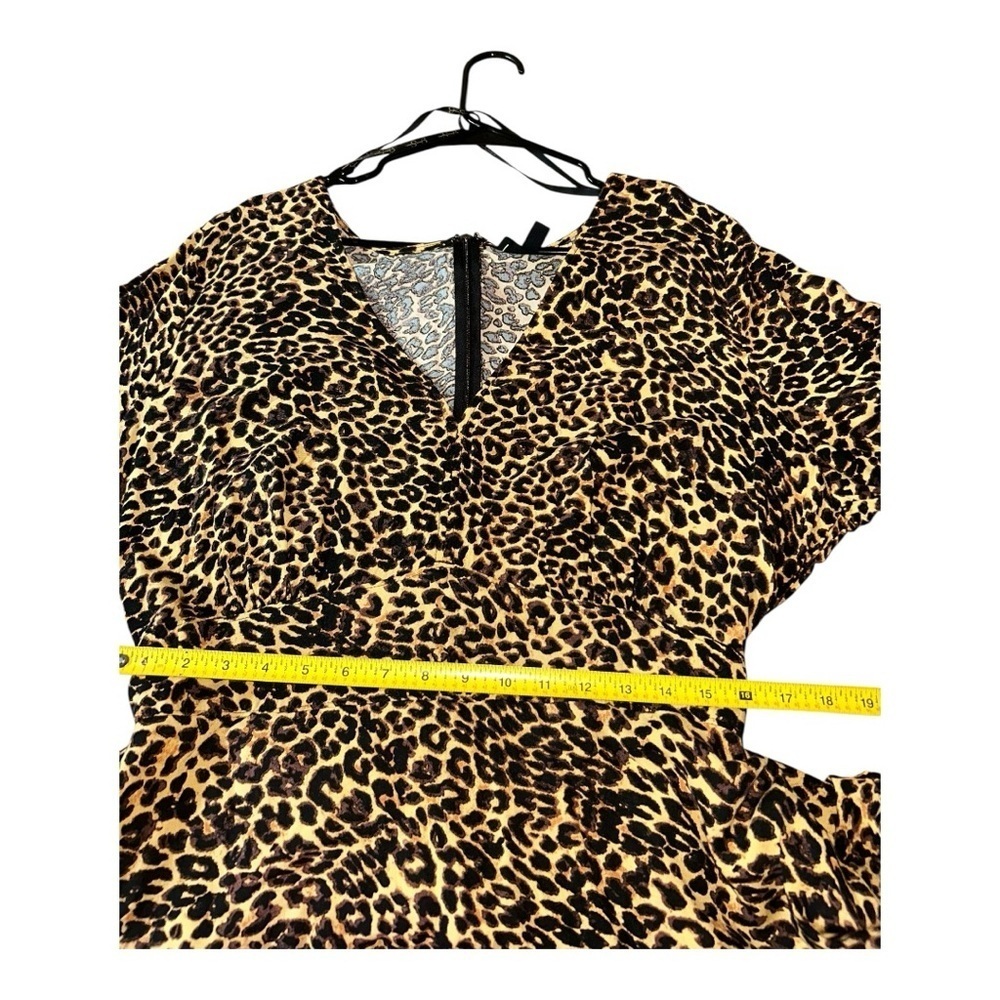 Jessica Simpson Leopard Print Midi Dress – Size 1X Dress - Picture 15 of 16
